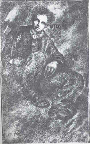 Rimbaud portrait by Valentine Hugo